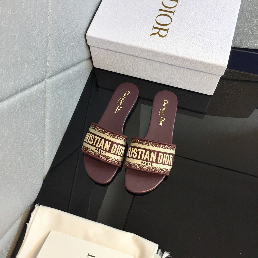 DIOR CD Mule Dway Slide 10mm Multi-motifs Style 49