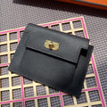 HERMES Kelly Pocket 13.5 Black Epsom Ghw