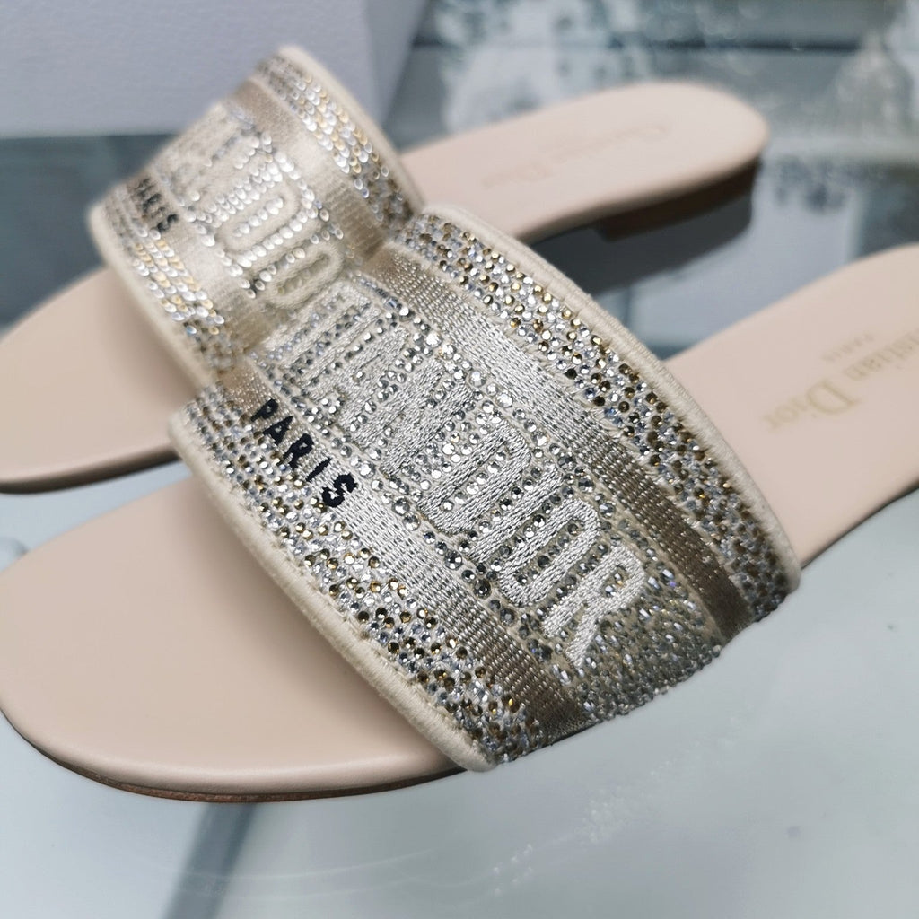 DIOR CD Mule Dway Slide 10mm Multi-motifs Style 22