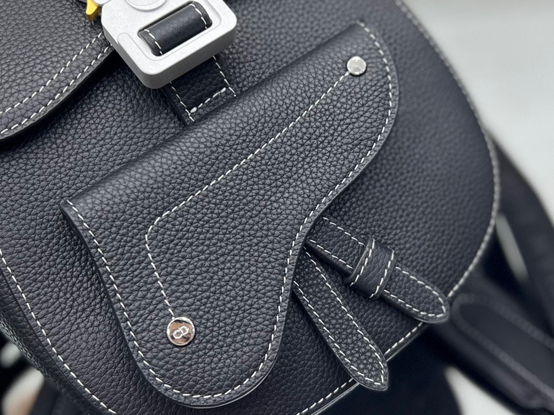 DIOR GALLOP SLING BAG 27 IN BLACK CALFSKIN