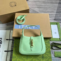 GUCCI JACKIE MINI 19 SHOULDER BAG IN LIGHT GREEN CALFSKIN