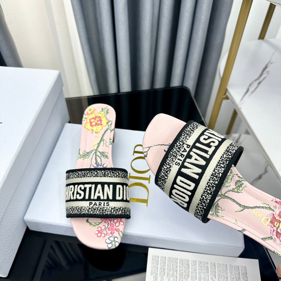 DIOR CD Mule Dway Heeled Slide 45mm Style 85