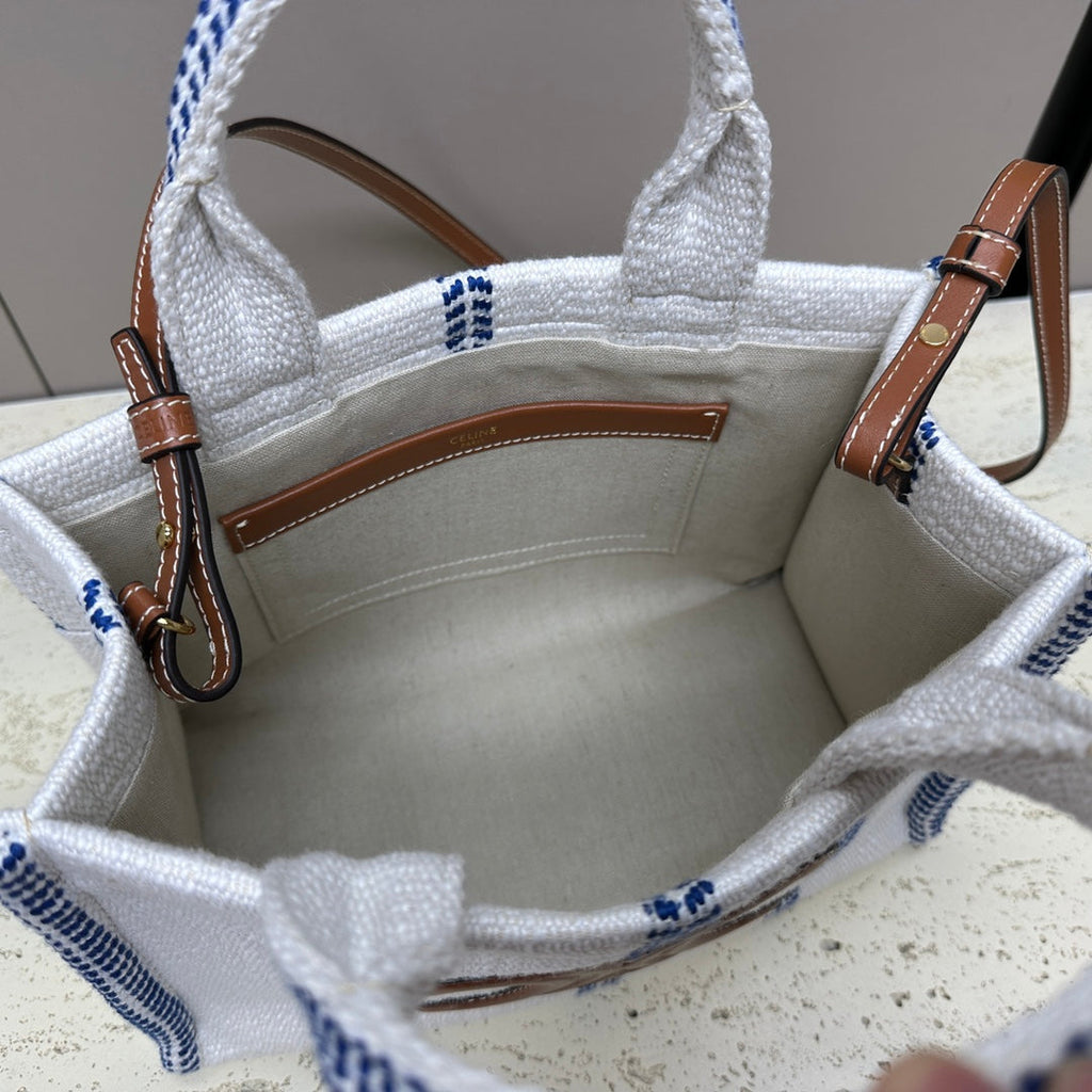 CELINE CABAS THAIS 26 CALFSKIN  WHITE