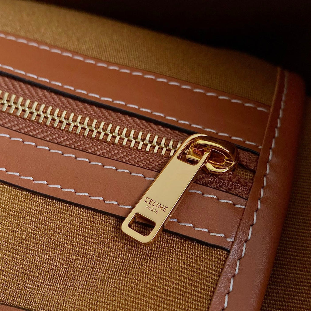 CELINE TRIOMPHE 31 TAN CALFSKIN