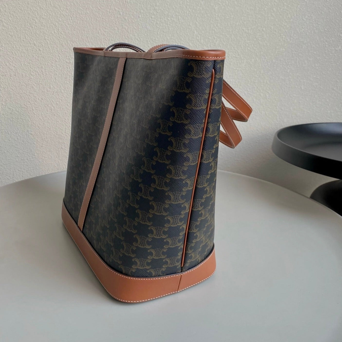 CELINE TRIOMPHE 26 TAN  CALFSKIN