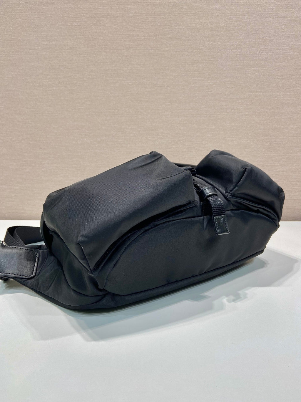 PRADA BELT BAG 27 IN BLACK RE-NYLON