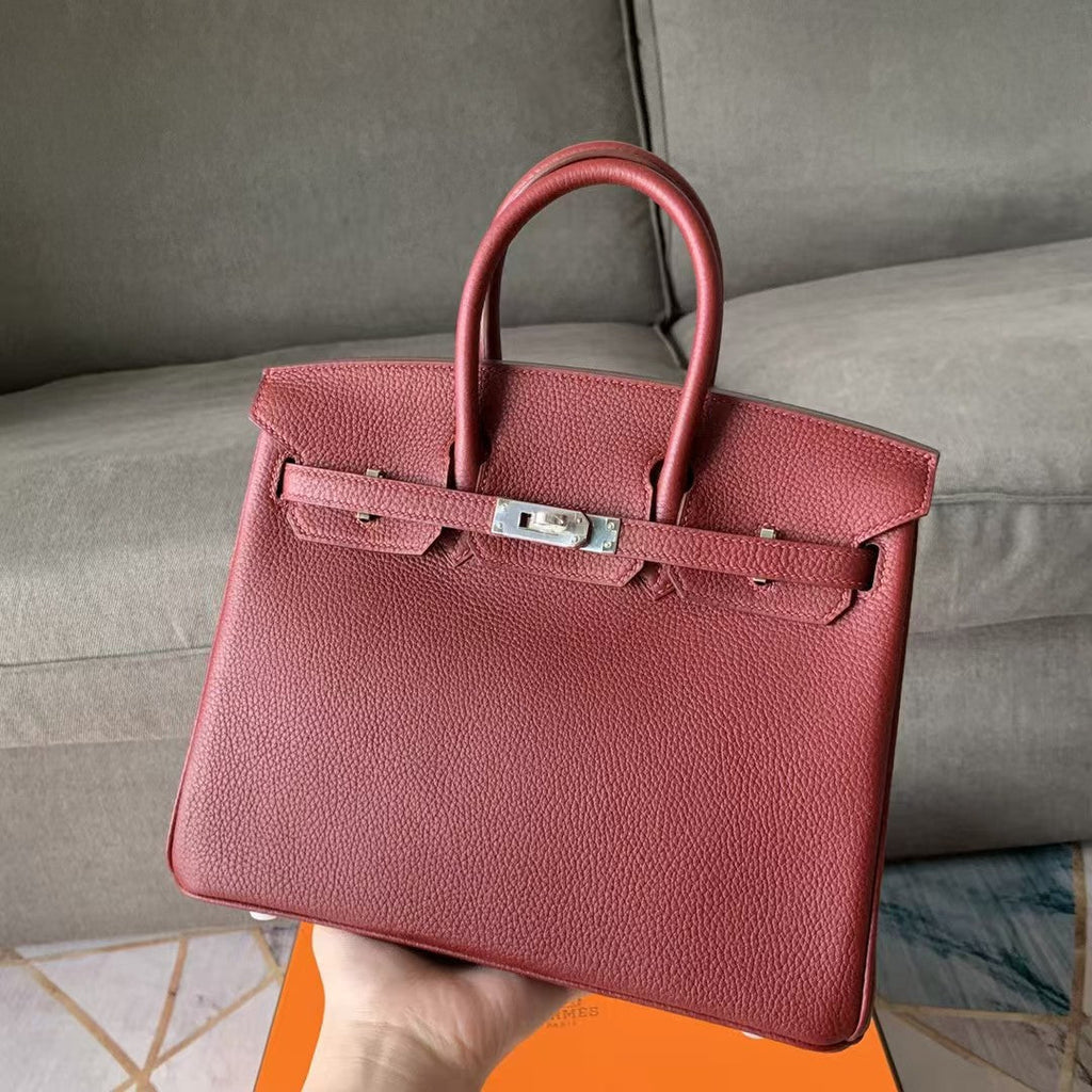 HERMES BIRKIN 30CM JAM CALFSKIN SILVER HARDWARE