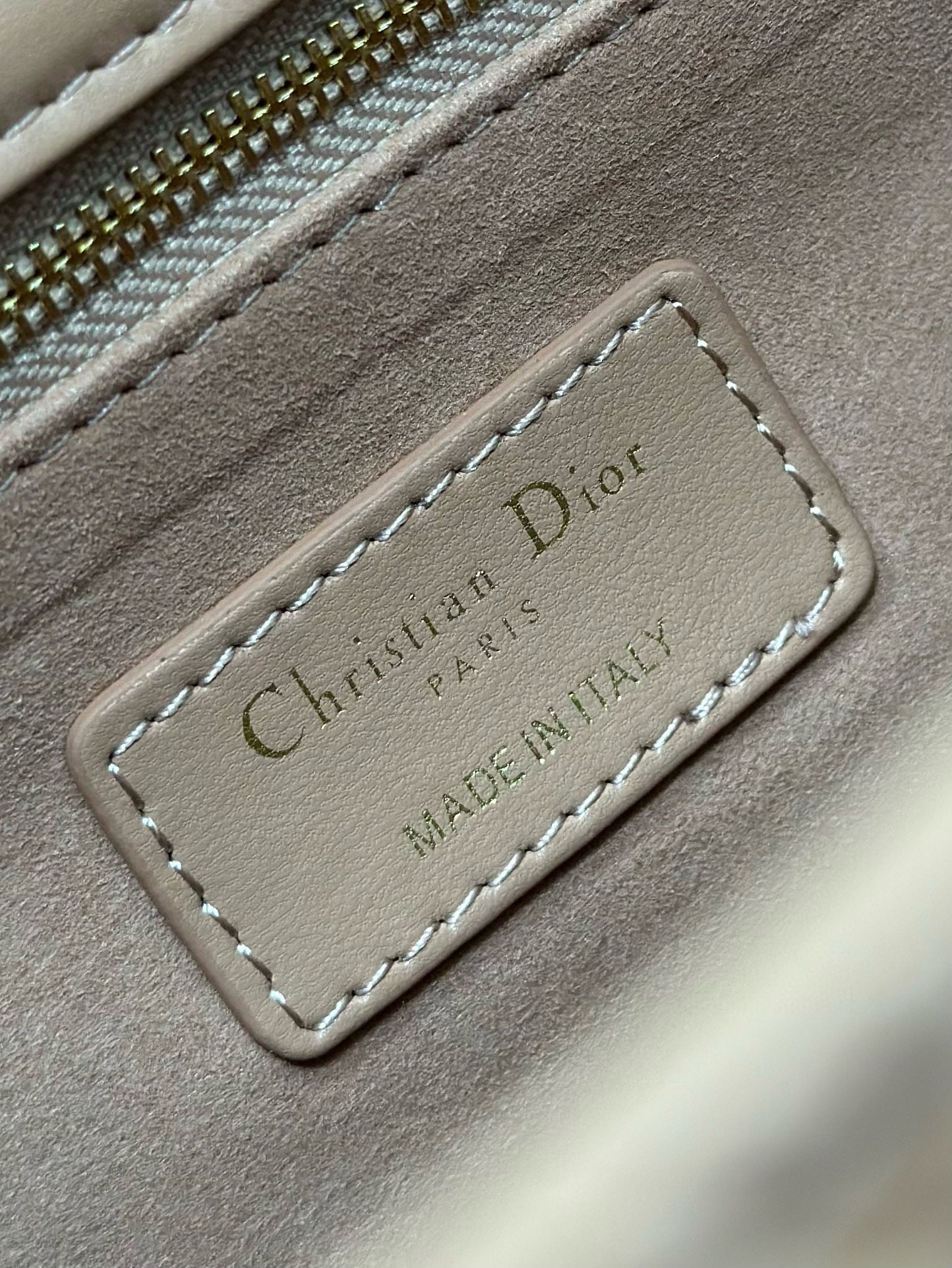 DIOR LARGE 32 LADY BAG IN PEACE LAMBSKIN WITH GOLD HARDWARE