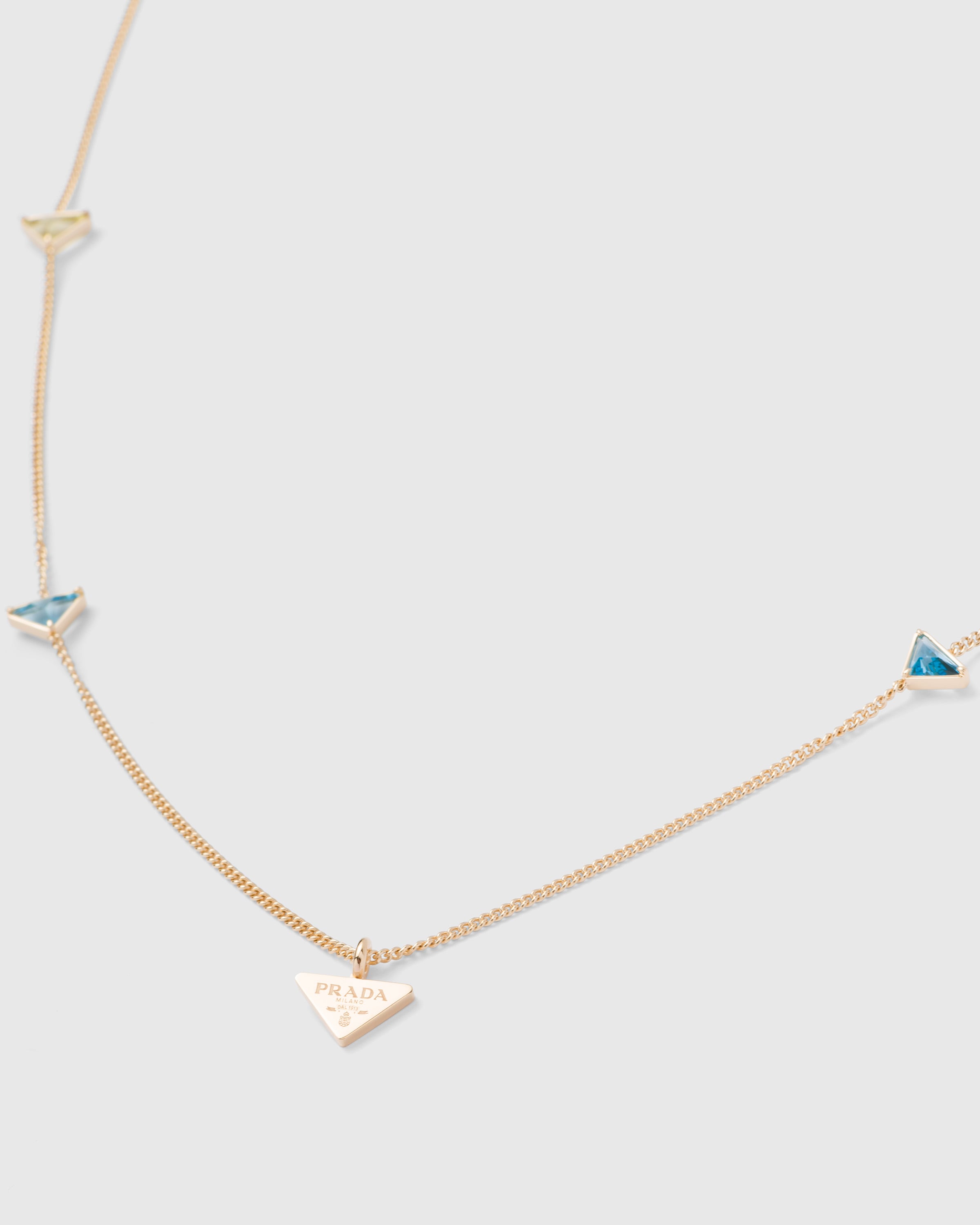 18K Prada Eternal Gold Semi-Precious Stones Necklace