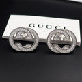18K Double Gucci Diamonds Earrings