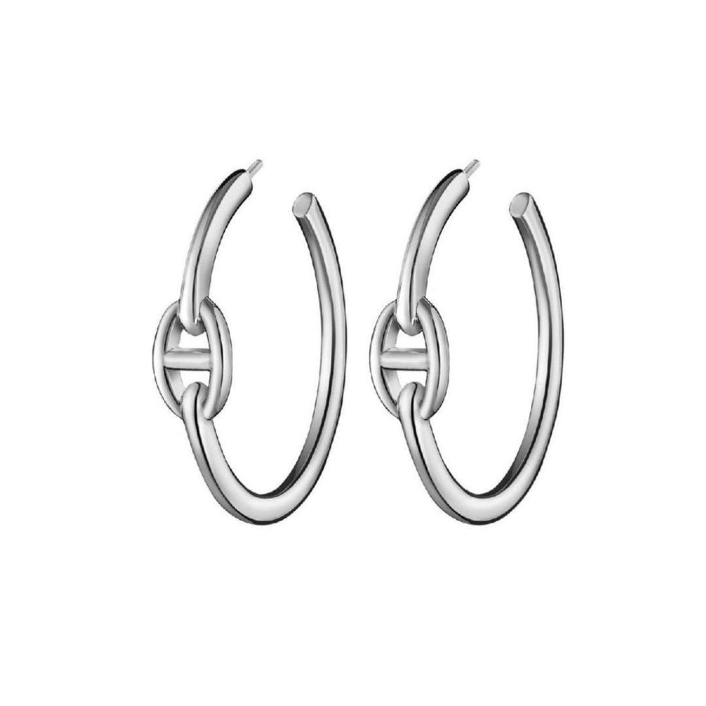 18K Chaine D'Ancre Hermes Earrings