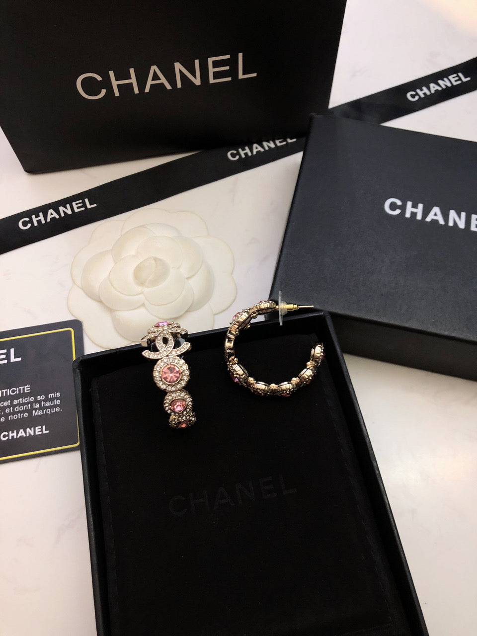 18K  Chanel Flowers Earrings