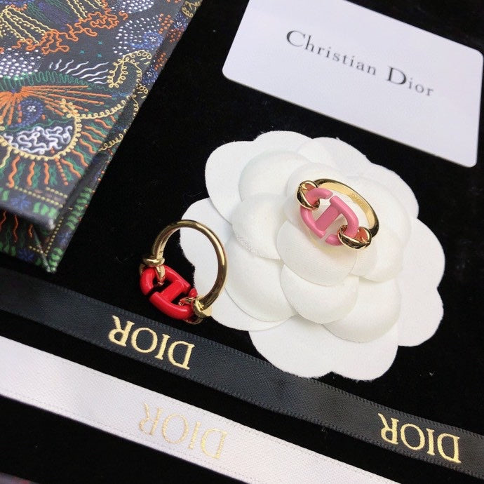 18K Dior Pink Heart Ring