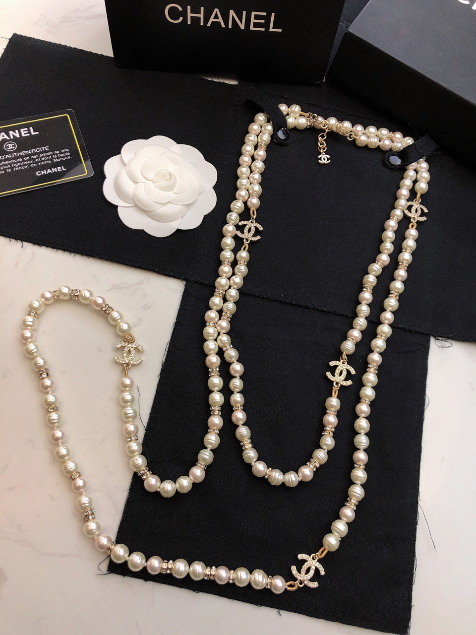 18K  Chanel Pearl Choker Necklace