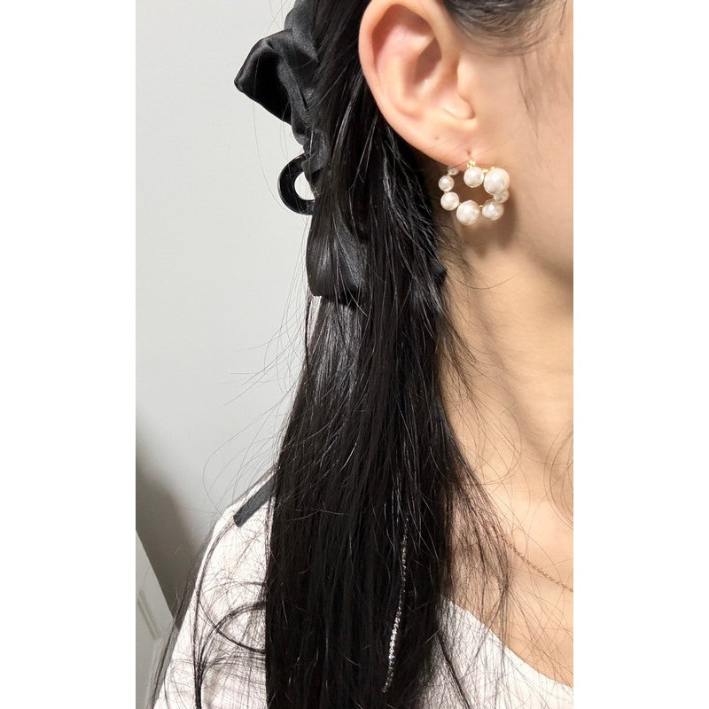 18K Celine Pearl Earrings