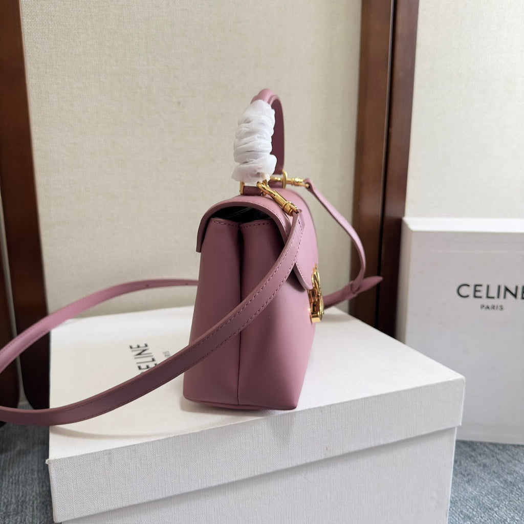 CELINE NINO BAG 20 IN OPIUM SOFT CALFSKIN GOLD HARDWARE