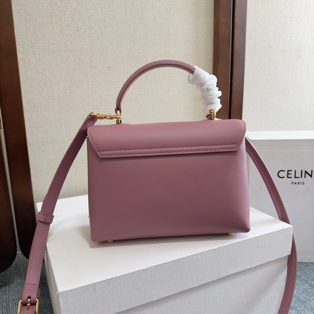 CELINE NINO BAG 20 IN OPIUM SOFT CALFSKIN GOLD HARDWARE