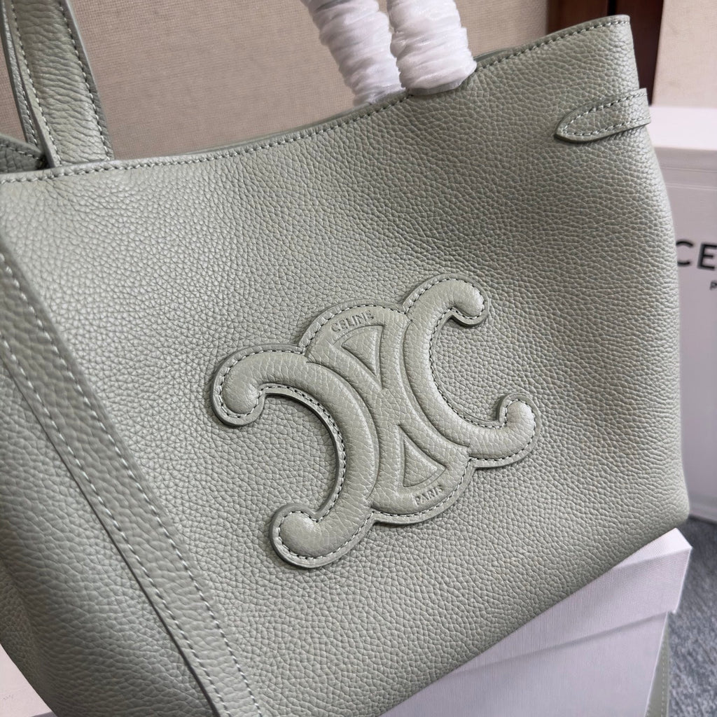 CELINE MINI CABAS ANAIS CUIR TRIOMPHE 20 IN LIGHT CLAY GRAINED CALFSKIN