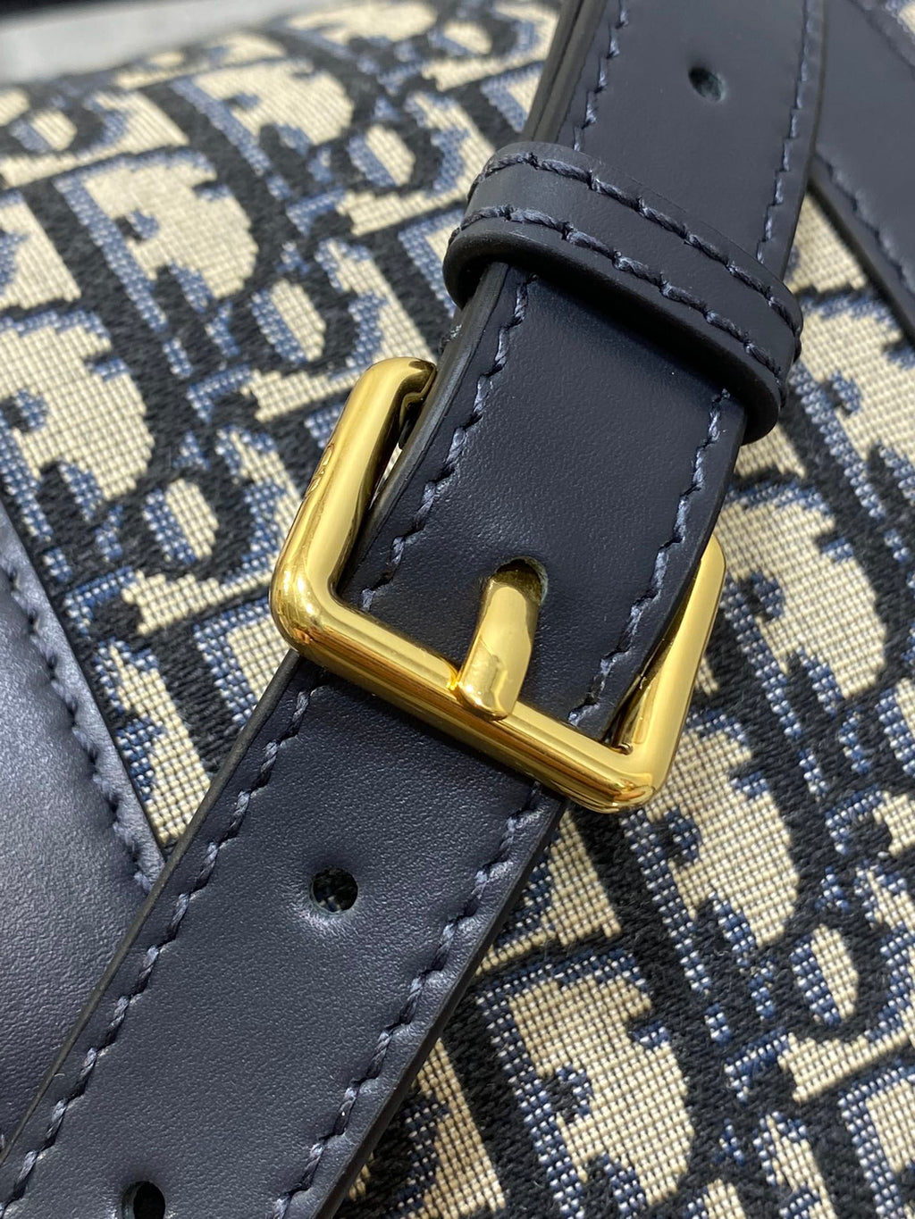 DIOR GROOVE 25 BAG IN BLACK MIX BEIGE OBLIQUE MONOGRAM JACQUARD