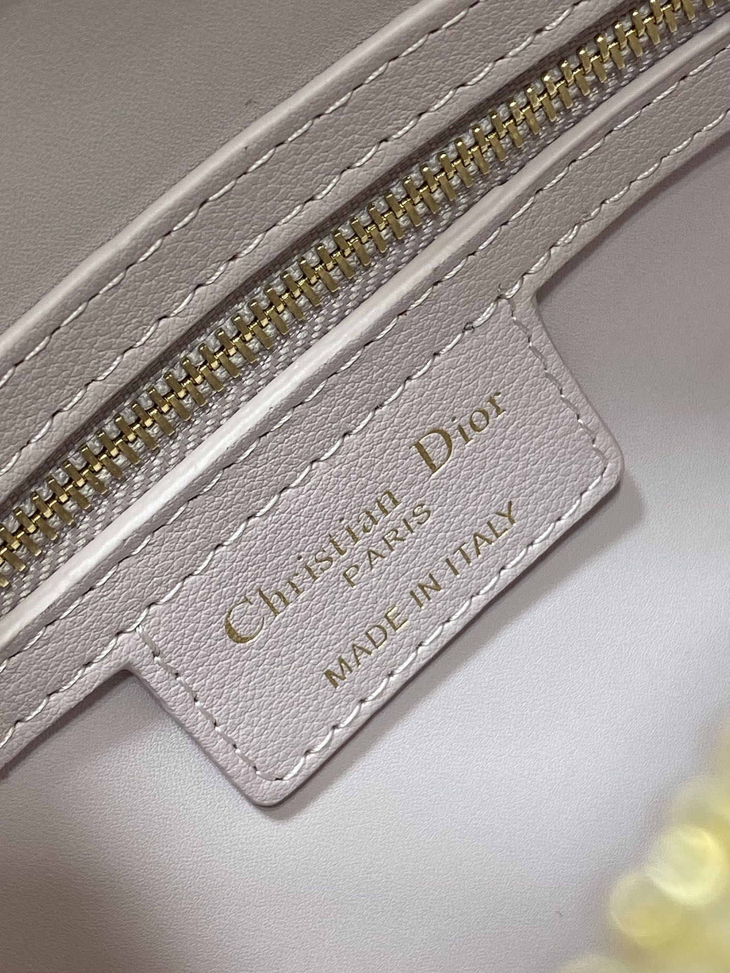 DIOR GROOVE 20 BAG IN LIGHT PINK LAMBSKIN
