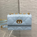 DIOR MISS CARO MINI BAG 17 IN BABY BLUE MACROCANNAGE LAMBSKIN