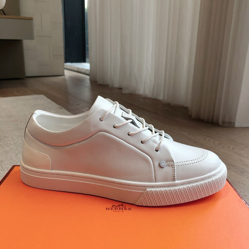 HERMES IRWIN SNEAKER WHITE CALFSKIN
