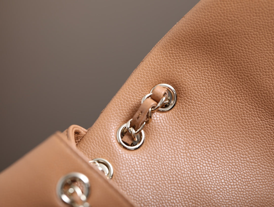 CHANEL 25S BACKPACK 21 CM IN LIGHT BROWN LAMBSKIN