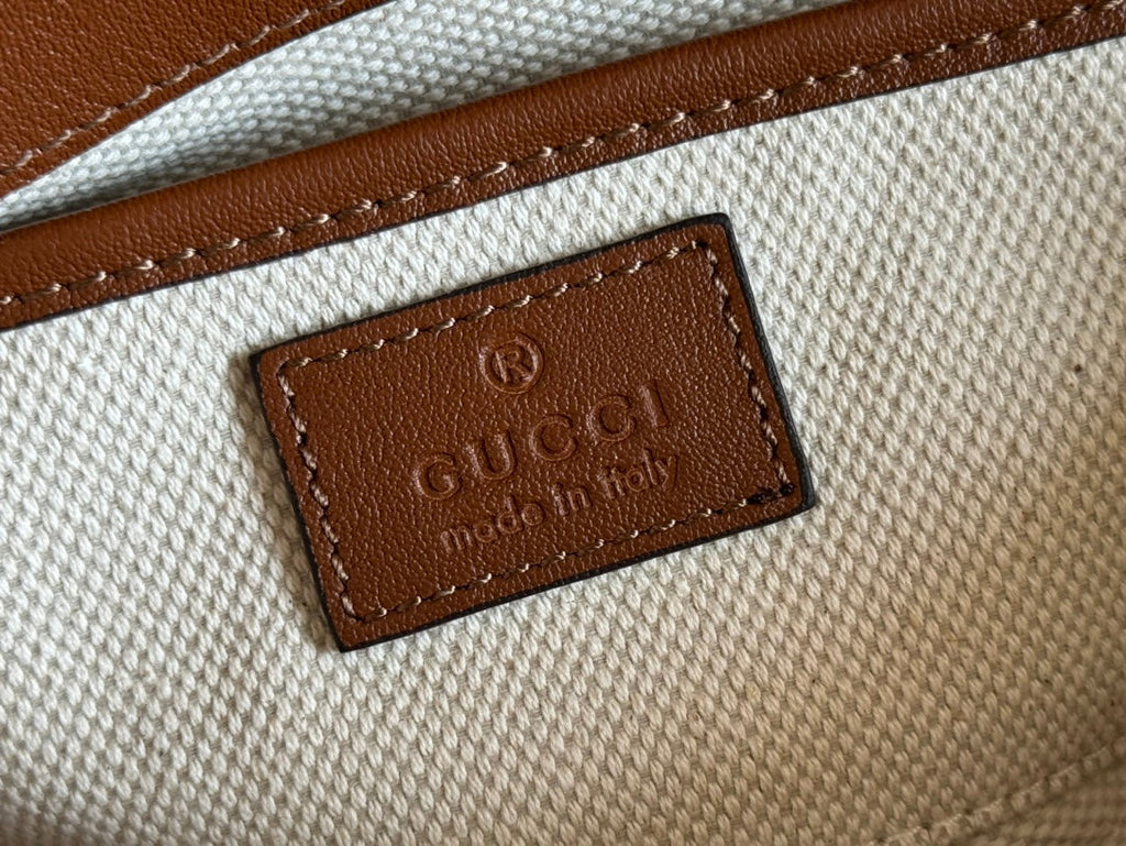 GUCCI SMALL HORSEBIT 1955 SHOULDER BAG 22.6 IN BROWN CALFSKIN