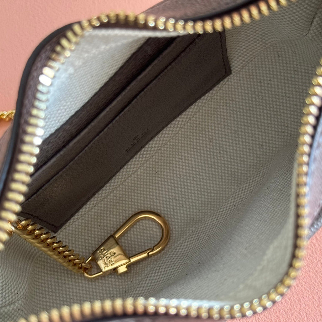 GUCCI SUPREME SHOULDER BAG 20 BROWN IN CANVAS LOGO GOLD HARDWARE